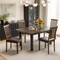 Costway Modern Dining Chair Set of 2/4 with Slanted High Backrest Wear-resistant PVC Leather